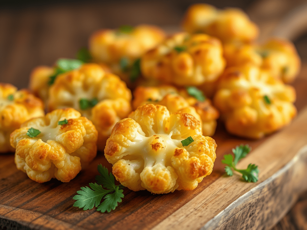Cheese Cauliflower Bites