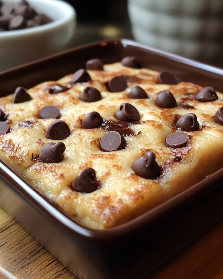 Chocolate Chip Baked Pancakes