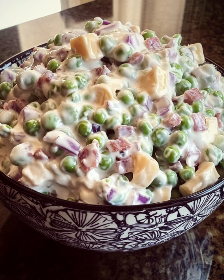 Classic Creamy Pea Salad