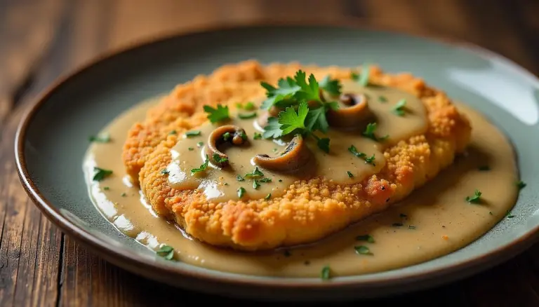 Jägerschnitzel (Pork Schnitzel)