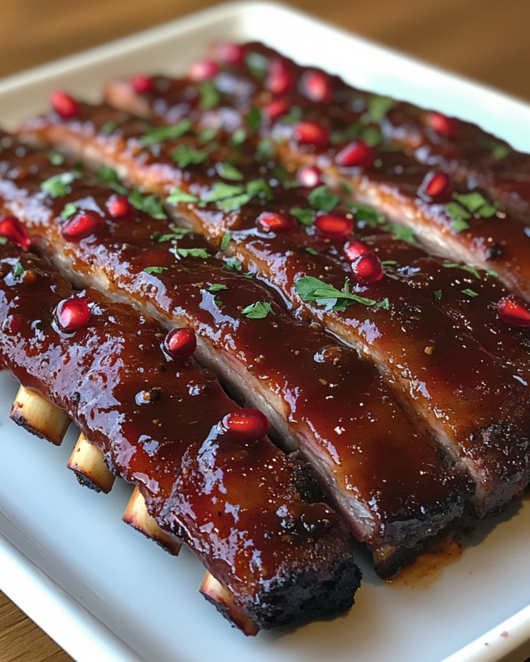 Pomegranate-Glazed Ribs