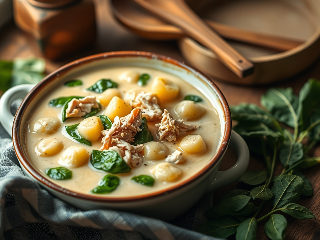 Creamy Chicken Gnocchi Soup