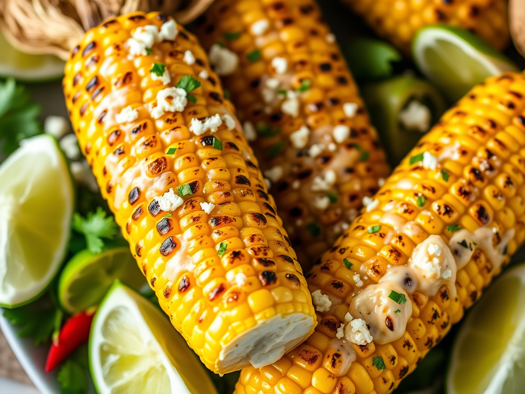 Grilled Corn with Chili Lime Butter