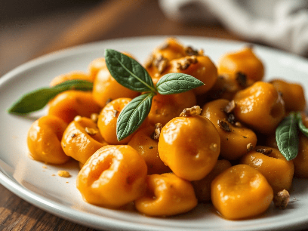 Sweet Potato Gnocchi with Burnt Sage Butter