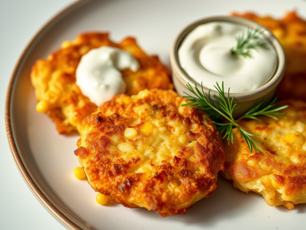 Sauerkraut and Sweetcorn Fritters
