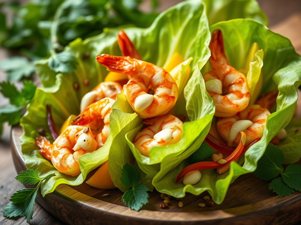 Shrimp Lettuce Wraps