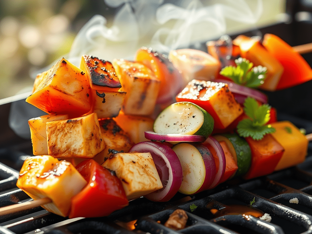 Grilled Halloumi Skewers