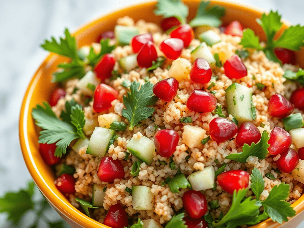 Pomegranate-Mint Tabbouleh