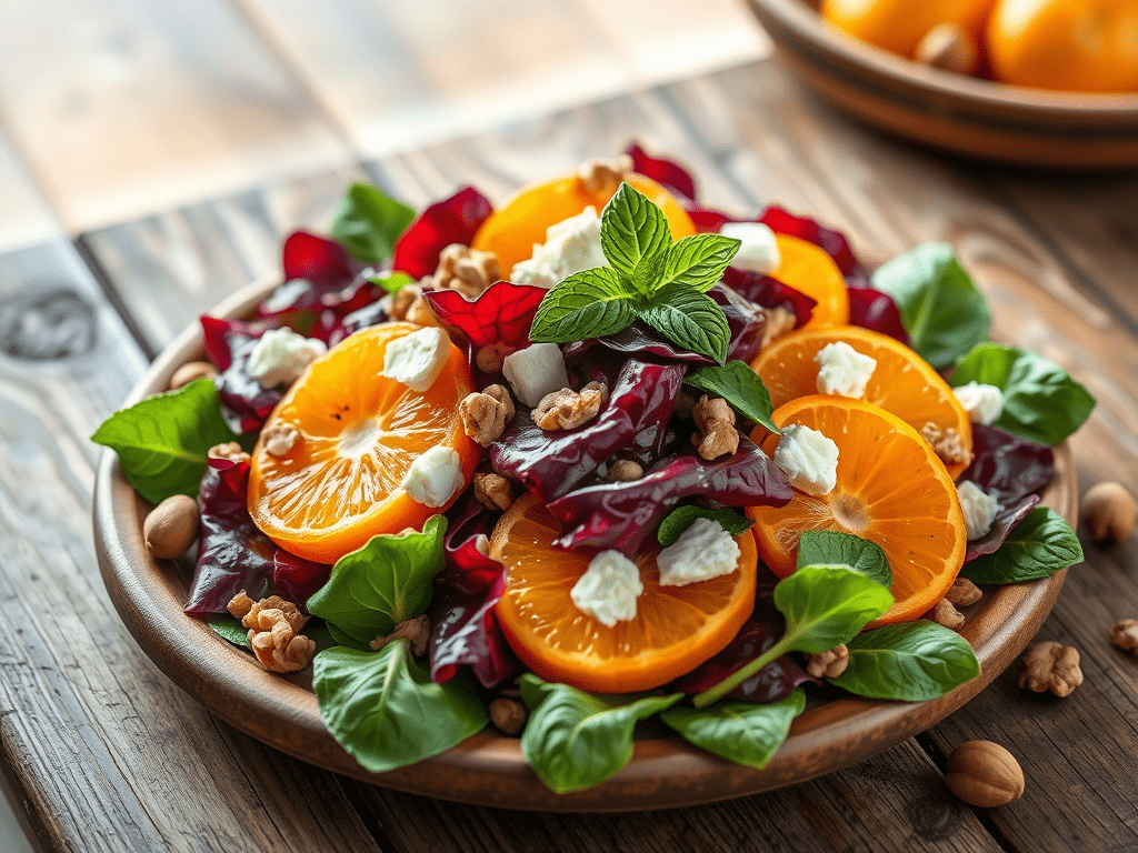 Radicchio and Orange Salad with Honey Vinaigrette
