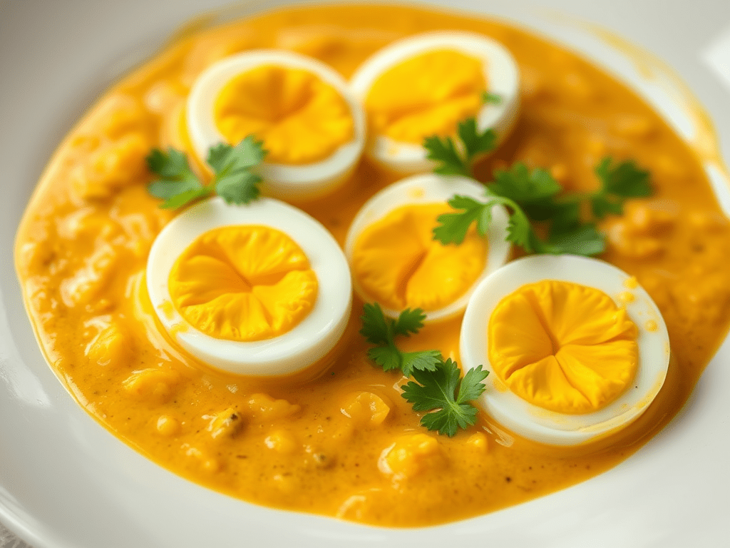 Coconut Curried Eggs
