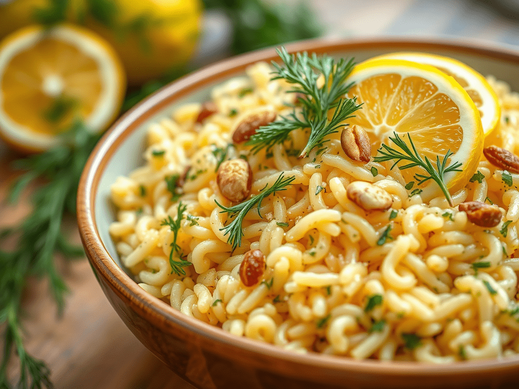 Orzo with Lemon and Dill