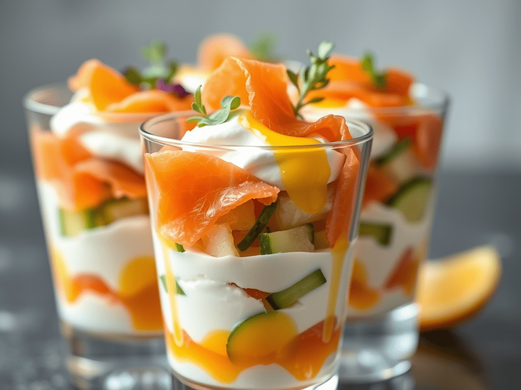 Smoked Salmon Citrus Parfait