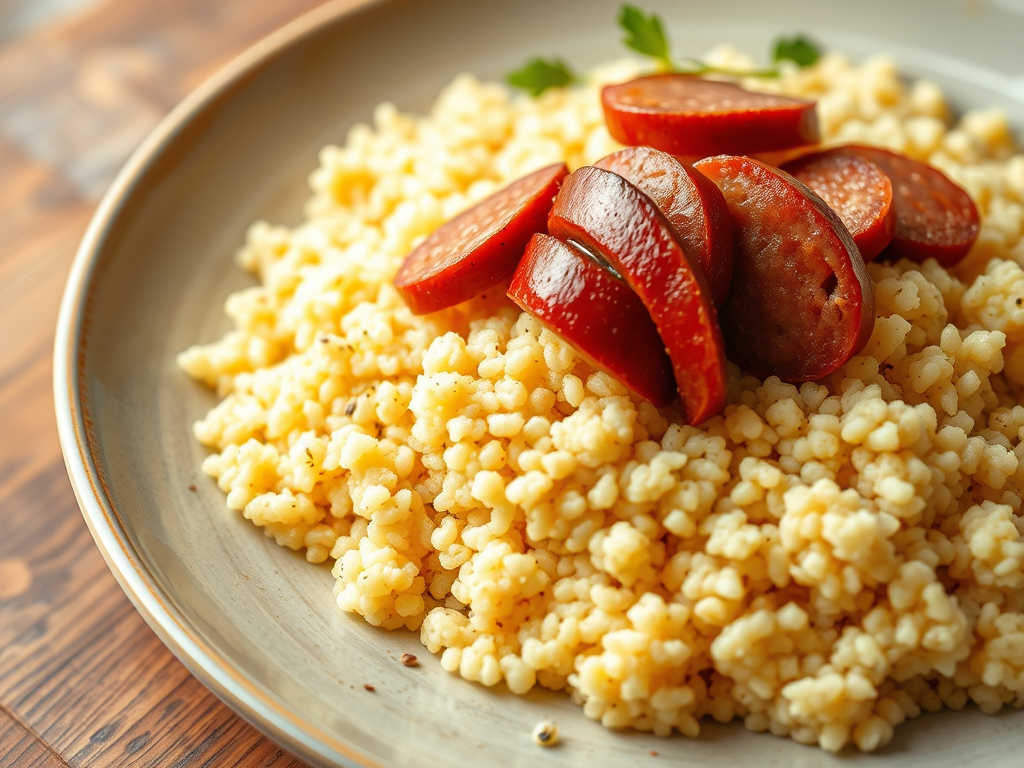 Couscous with Russian Sausage